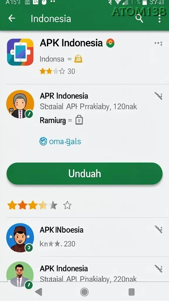 Cuplikan layar SEMAR99 — menu navigasi