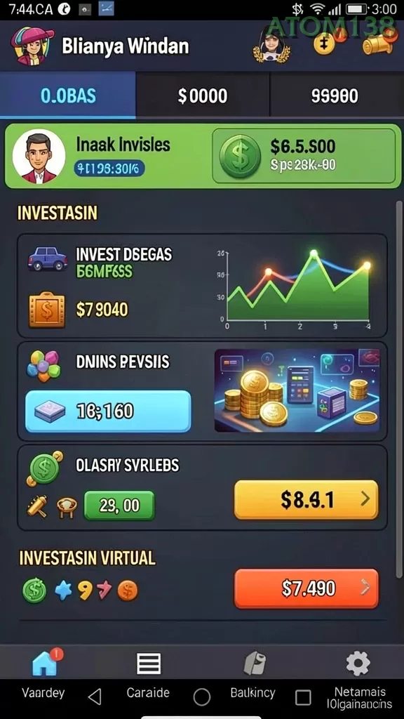 Cuplikan layar VIP805 — menu navigasi